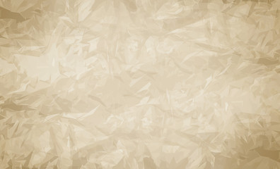 Sheet of Brown Thin Crumpled Craft Paper Background