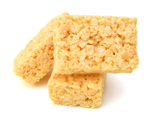 Marshmallow square bar on white