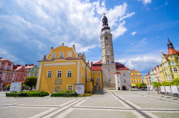 Obraz premium Town square of Boleslawiec, Poland