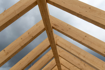 Baustelle, Dachstuhl