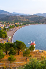 Beach of Anaxos Skoutarou, Lesbos, Greece