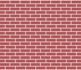 Brick wall texture. Vector illustration of red blocks pattern. Brickwork background.