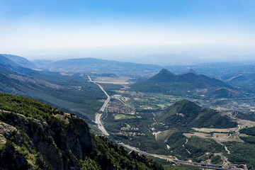 view from the top of the mountain