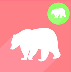 Bear icon silhouette