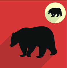 Bear icon silhouette