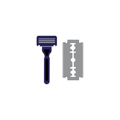 razor blade icon logo vector