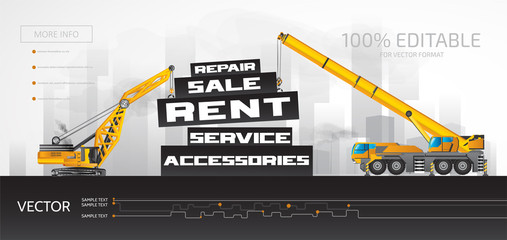 Construction mobile telescopic boom crane. © unien