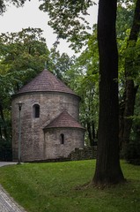 Fototapeta na wymiar The Rotunda of Saint Nicholas, the oldest brick building in Poland, Cieszyn