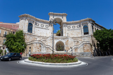 Fototapeta na wymiar Bastion of Saint Remy in Cagliari