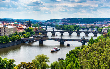 Fototapeta premium view of prague