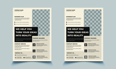 Geometric Creative business corporate flyer design template with a4 size layout concept poster pamphlet.