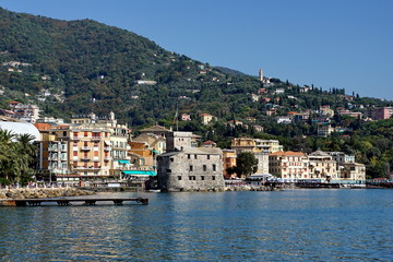 Fototapeta na wymiar Rapallo Resort on the Italian Riviera, Europe
