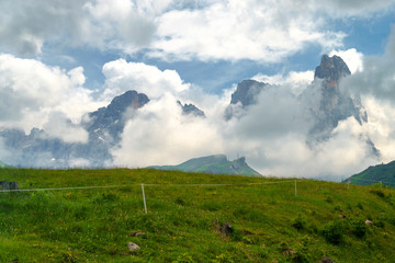 Landscape along the road to Rolle pass