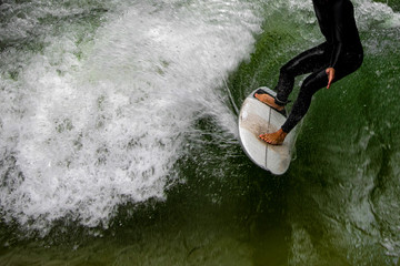 Surfing in the river