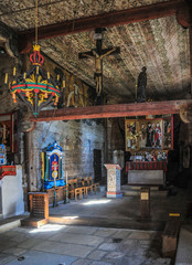 Fototapeta na wymiar Wnętrze kościół św. Leonarda w Lipnicy Murowanej