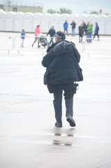 Public disorder, teenager committing street crime 