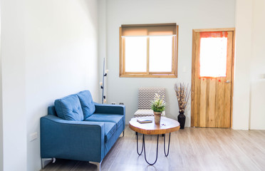modern living room with window