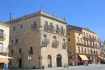 Fototapeta premium Street in in Ciudad Rodrigo, Spain 