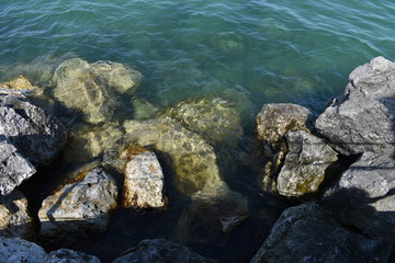 rocks in the sea