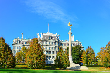 Washington DC in autumn colors - Eisenhower Executive Building