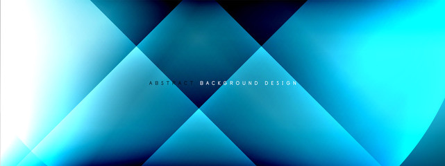 Obraz premium Vector abstract background - circle and cross on fluid gradient with shadows and light effects. Techno or business shiny design templates for text