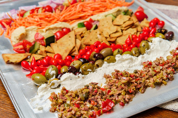 Greek Olive Hummus Platter