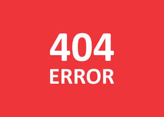 Error 404 page not found, simple background illustration in vector flat