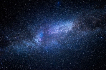 Milky Way galaxy. This long exposure astronomical photograph taken in the middle of the night. - Powered by Adobe