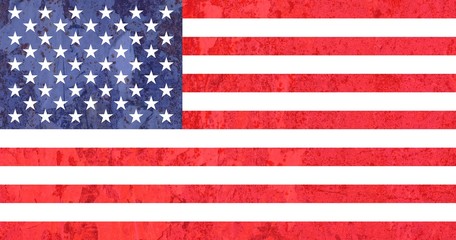 American Flag of United States of America, texturised background