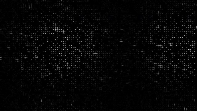 seamless abstract black background with animated lights and dots. geometric pattern of technology
