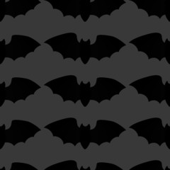 seamless pattern, illustration for halloween, bat, ornament for wallpaper, fabric, background for design