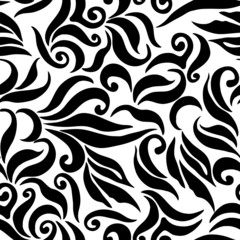 seamless pattern, abstraction, curls, damask, wallpaper and fabric ornament, wrapping paper