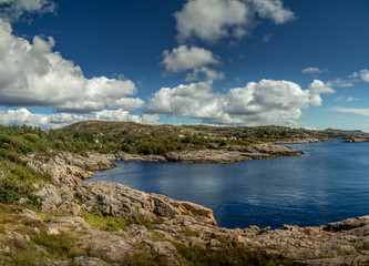 Fototapeta premium Songnestrand Egersund old small town