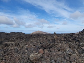 volcanic landscape in lanzarote