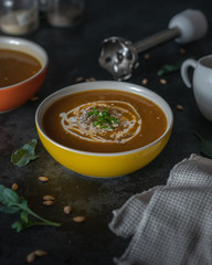 Creamy pumpkin soup