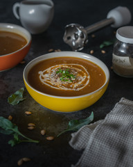 Creamy pumpkin soup