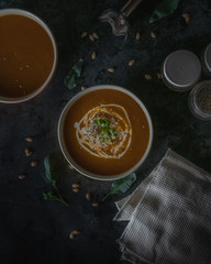 Creamy pumpkin soup