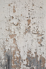 surface with peeling paint ,old white paint texture, abstract background