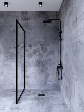 concrete bathroom design