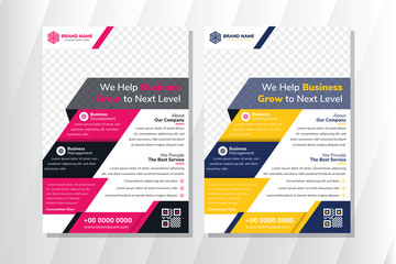 Color Scheme with white Background Business Book Cover Design Template in A4. Easy to adapt to Brochure, Annual Report, Magazine, Poster, Corporate Presentation, Portfolio, Flyer, Banner, Website. 