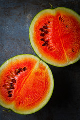 Fresh cut watermelon