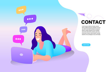 pregnant woman with social network icons