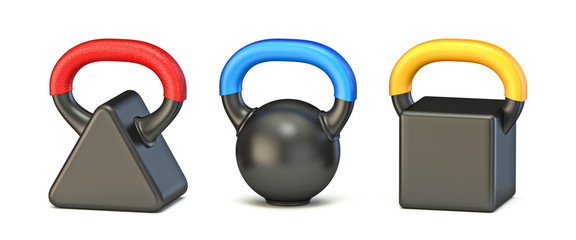 Basic shape kettle bell weight 3D