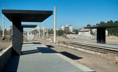 Train station construction