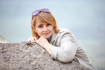 portrait of a happy young woman