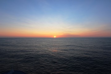 Sonnenuntergang Nordatlantik