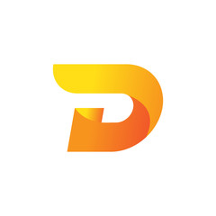 Letter D logo. Icon vector.