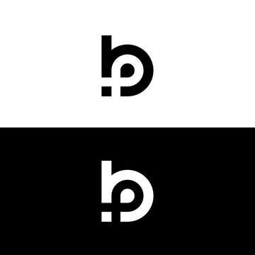 Letter bp logo. Icon vector.