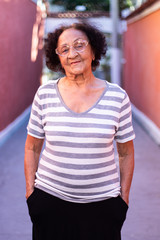 Portrait brazilian mature woman