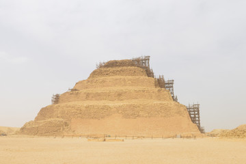 Fototapeta na wymiar Saqqara Pyramid - Circa Cairo, Egypt
